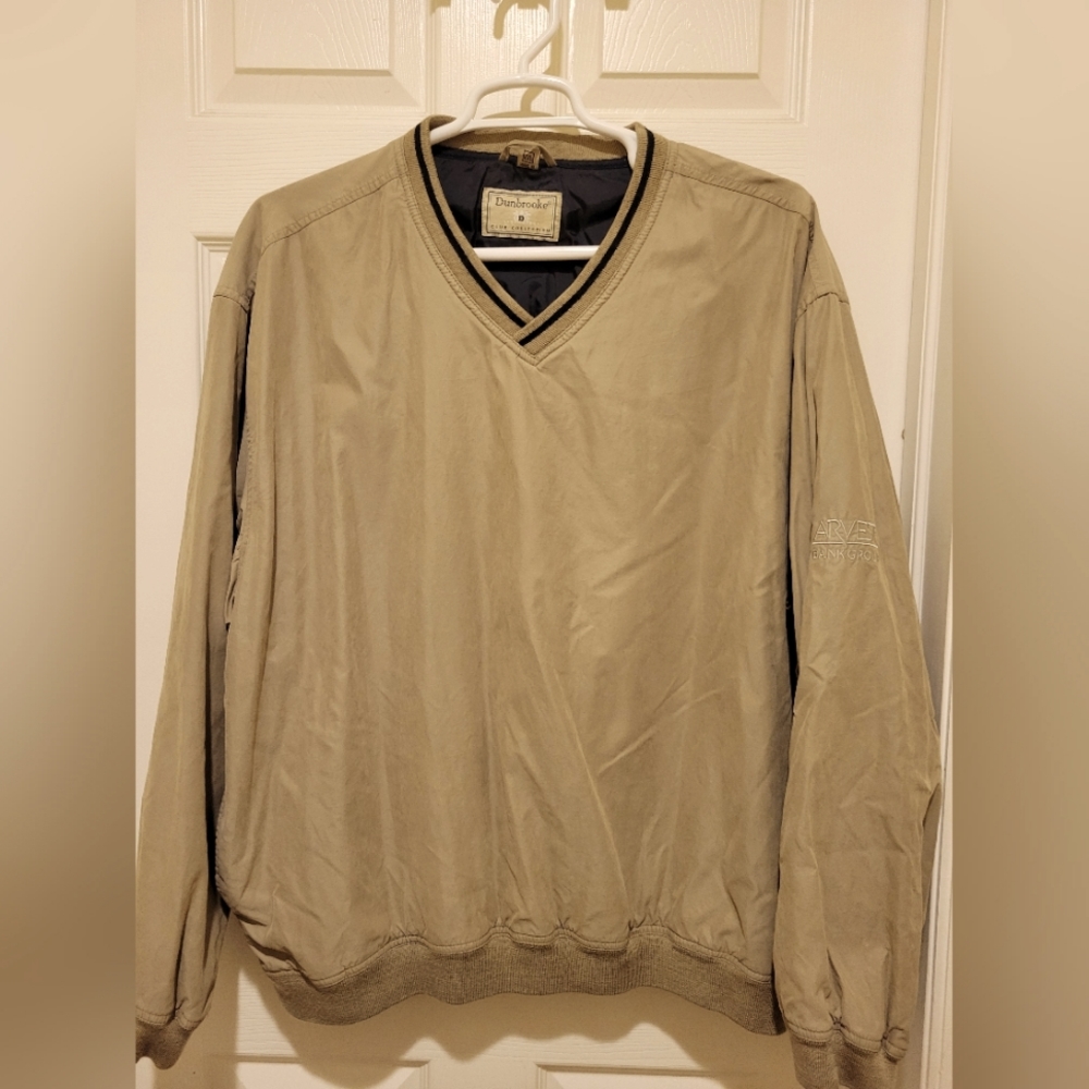 Men's Dunbrooke tan golf pullover XXL